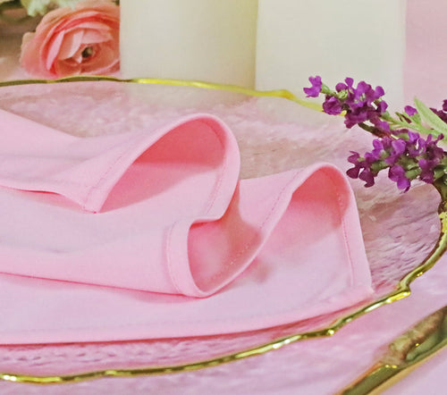 10 ft x 10 ft Scuba (Wrinkle-Free) Event Backdrop Curtain Drape Panel - Pink (1pc)