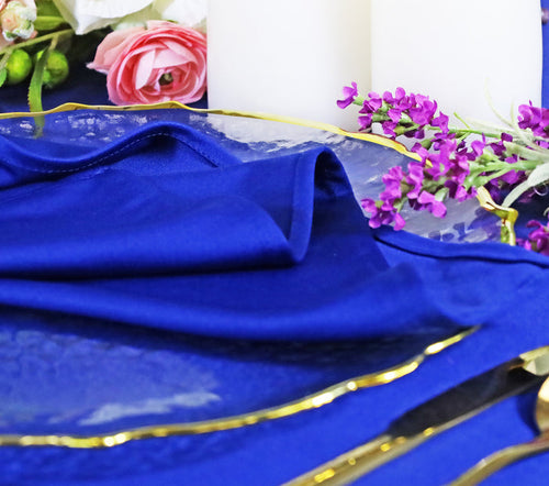 10 ft x 10 ft Scuba (Wrinkle-Free) Event Backdrop Curtain Drape Panel - Royal Blue (1pc)
