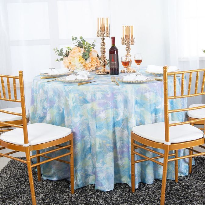 120" Seamless Round Honey Suckle Scuba (Wrinkle-Free) Tablecloth - (1pc/pk)