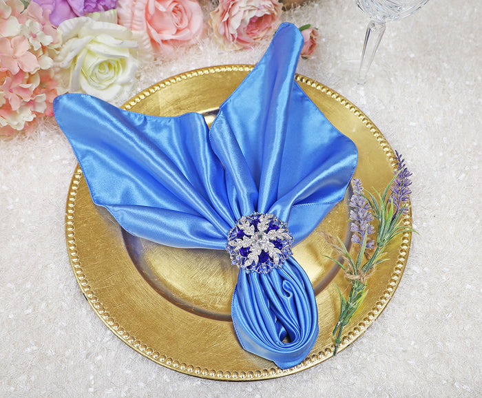 20"x20" Satin Napkins - Periwinkle/Cornflower (10pcs/pk)