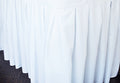 21'x29" Accordion Pleat Premium Polyester Table Skirt - White (1pc)