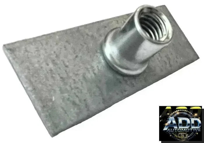 3/8 Bracket metal mounting plate with threaded insert for automotive use