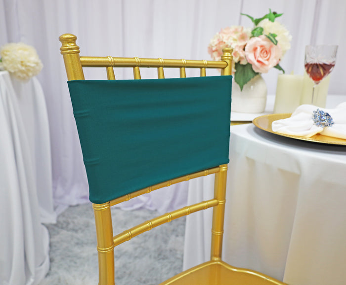 7"x13" Spandex Chair Bands - Oasis (10pcs/pk)