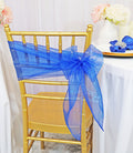 8"x108" Organza Chair Sashes - Royal Blue (10pcs/pk)
