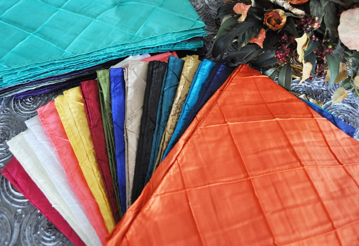 9.5"x108" Pintuck Taffeta Chair Sashes Sample Lot