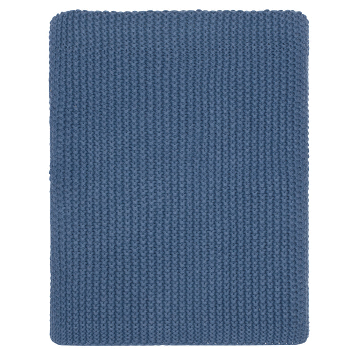 Blue Knotted Throw Blanket