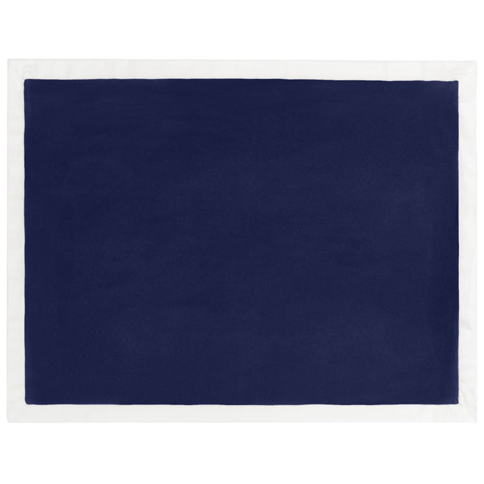 Navy Hudson Flannel Sham Pair