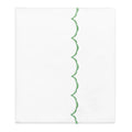 Palm Green Wavelet Embroidered Flat Sheet