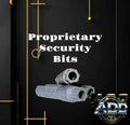 Proprietary security bit for ADD Automotive catalytic converter shield hardware with hex-shank design