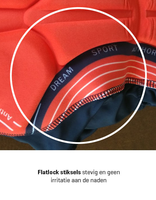 Retro Wielerbroek IJsboerke - REDTED -Zwart
