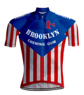 Retro Wielershirt Brooklyn Blauw/Rood - REDTED