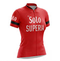 Retro Wielershirt Dames Solo Superia - Rood Gruppo Sportivo