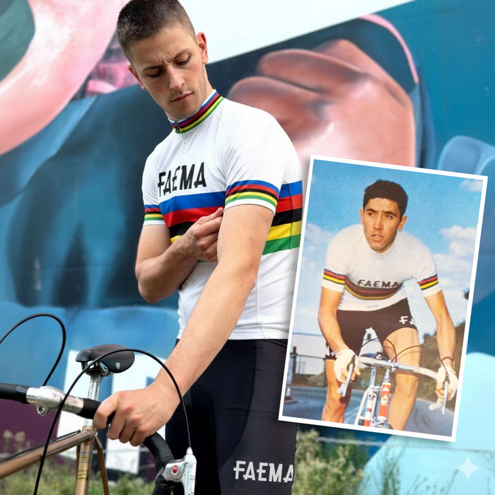 Retro Wielershirt Faema - Regenboog