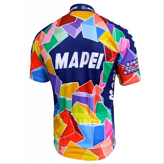 Retro Wielershirt Mapei - Veelkleurig