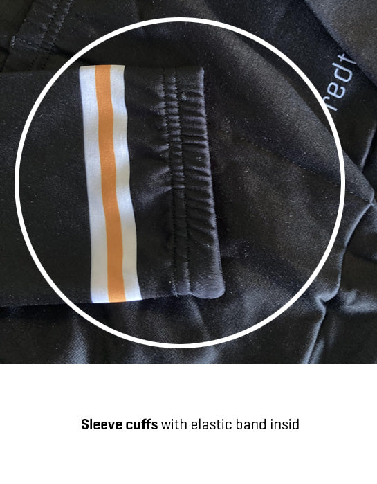 Retro Wielershirt met lange mouwen Molteni Zwart - REDTED