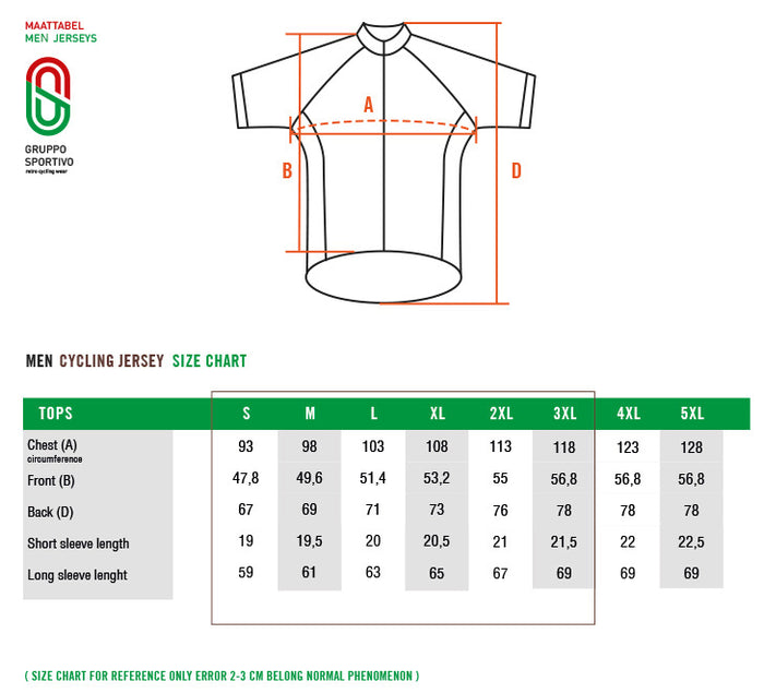 Retro Wielershirt Molteni Oranje - Gruppo Sportivo