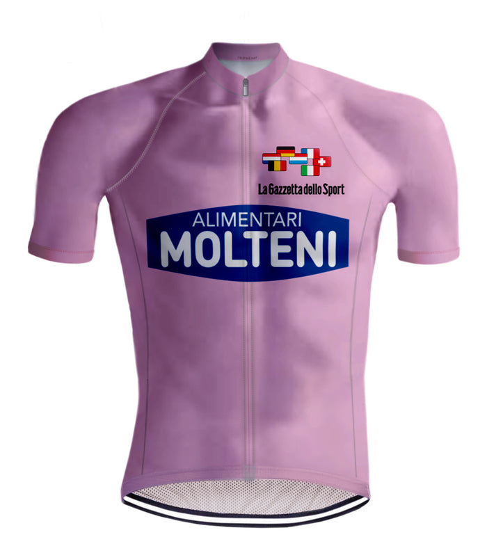 Retro Wielertenue Molteni Giro d'Italia Roze - REDTED