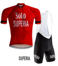Retro Wielertenue Solo Superia Rood - REDTED