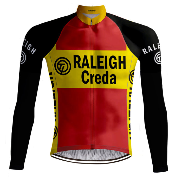 Retro Winter Wielerjack TI-Raleigh( FLEECE) - REDTED