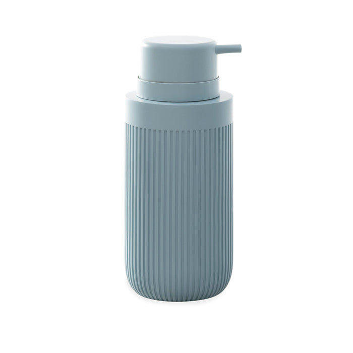 The Modern Ribbed Blue Bath Accessories