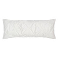 The Soft White Pintuck Extra Long Lumbar Throw Pillow