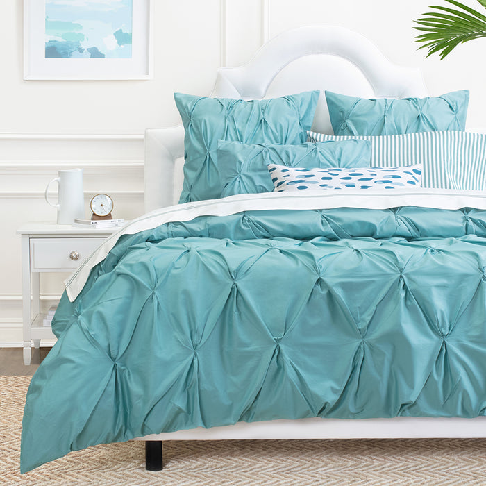 Turquoise Striped Flat Sheet